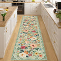 DUKINO 2x8 Runner Rug, Washable Runner Rug for Kitchen Non Slip, Green by DUKINO
