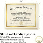Signature Specialty Certificates, Cream, 8½" x 11", 50 Sheets - Image 5