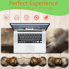 4 in 1 Mouse Pad Combo, Large Gaming Mouse Pad + Keyboard Wrist Support + Mouse Wrist Rest + Coaster, Table Pad with Stitched Edge Ergonomic Wrist Pad Set, Lion - Image 7