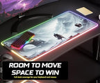 Gaming Mouse Pad - Desk Mat Gaming Mouse Pad, 90x40 Medium Extra Large Extended Big Long Huge XL XXL and XXXL RGB LED Light Mousepad for a Computer, PC Mats Mousepads Frostblade Warrior - Image 7
