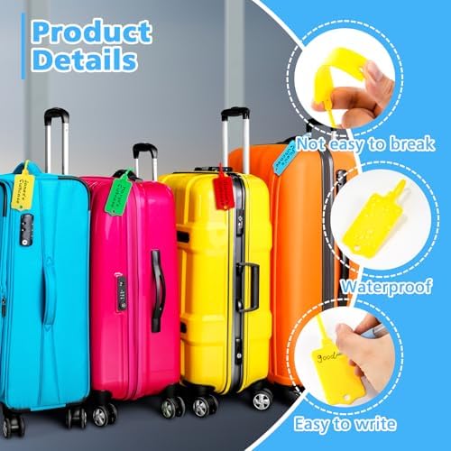 500 PCS Plastic Shipping Tags 1.46" x 2.48" Waterproof Tags Multicolored - Image 3