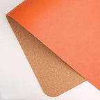 Ruby Lil Natural Cork & Leather Office Desk Mat, Dual Use Desk Matt for Desktop,Ultra Thin Waterproof PU Leather Mouse Pad,Working for Home Accessories,Orange,47"x 24" by RubyLil