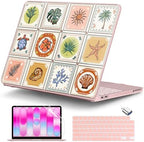 DONGKE Compatible with MacBook Neo 13 Inch Case 2026 A3404 A18 Pro chip & Touch ID, Plastic Hard Shell with Keyboard Cover, Screen Protector & Dust Plugs, Corals by DONGKE
