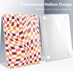 Batianda LumiArt Case for MacBook Air 13.6" M2-M5 Chip, Retro Checker - Image 6
