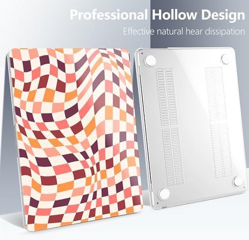 Batianda LumiArt Case for MacBook Air 13.6" M2-M5 Chip, Retro Checker - Image 6