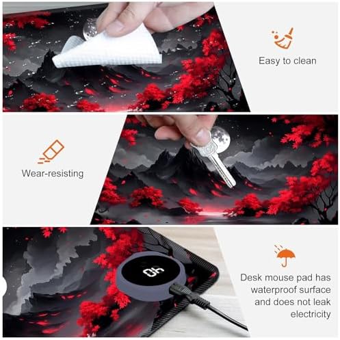 Heated Desk Pad & Mouse Pad, 3 Heat Levels, 3-Hour Auto Shut-Off - Image 4