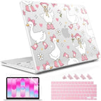 May Chen Compatible with MacBook Neo 13 inch Case 2026 Model A3404, Plastic Hard Shell,Keyboard Cover,Screen Protector,Dust Plug, for MacBook Neo 13" with A18 Pro Chip, Cute Goose Spring by MayChen