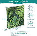 JIPONI 3 Ring Binder Palm Monstera Leaf 1 Inch Round Binders for Men Women Students, Cute File Organizer for Office Home School - Image 4
