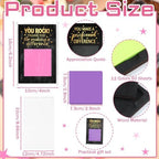 Motipuns 72 Pcs Christmas Appreciation Gifts Bulk Black Sticky Note Holder - Image 2