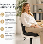 Ergonomic Memory Foam Seat Cushion for Office Chair,Car & Dining Chair - Image 4