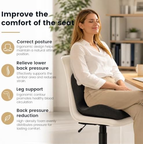 Ergonomic Memory Foam Seat Cushion for Office Chair,Car & Dining Chair - Image 4