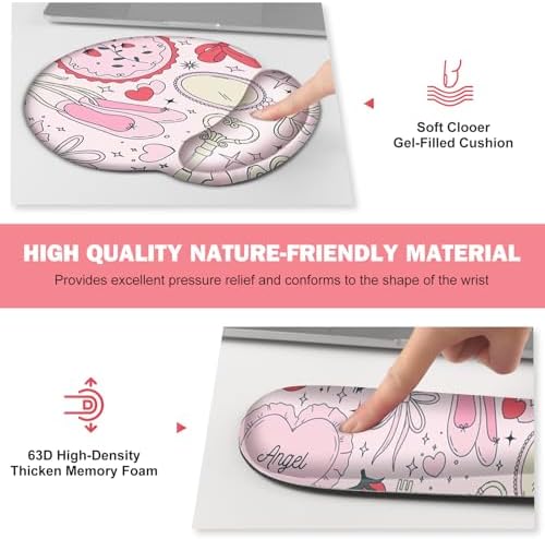 Gaming Mouse Pad, 4in1 XXL Mousepad Large Desk Mat, Cute Desk Pad Protector - Image 4