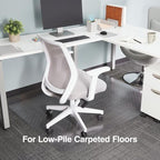 Staples Office Chair Mat, Clear, 60x46 Inch, Low-Pile Carpet - Image 3