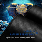 Large Mouse Pad + Keyboard Wrist Rest Set, Extended Gaming Mousepad (31.5X11.8 inch) with Non-Slip Rubber, Ergonomics Memory Foam Mouse Wrist Rest Support, Flowers Ornate Elephant XXL Desk Pad - Image 4