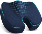 TushGuard Seat Cushion - for Office Chair, Car Seat, Airplane, Bleacher - Sciatica & Coccyx Pain Relief Desk Chair Cushion for Long Sitting Office Workers, Car Drivers(Blue, XX-Large) by TushGuardSeatCushonsPillows