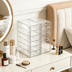 Prsildan Hair Accessories Organizer Acrylic Drawer with 10 Drawers - Image 5