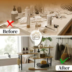 3-Tier Bamboo Corner Organizer Countertop Shelf - Image 6
