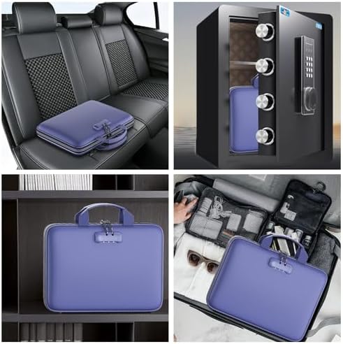 Tamfile Fireproof File Organizer with Lock,Hard Case Fireproof Document Box - Image 6