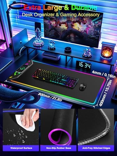 Magnetic Wireless Charging Mouse Pad Gaming, 31.5"x15.8" Large Desk Mat - Image 2