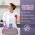3/4 inch Thick Premium Anti Fatigue Mat with Massage Points, Ideal Standing Pad for Office & Home, Perfect Standing Desk Mat with Handle, Comfort Kitchen Floor Mat (Purple, 17" x 22") - Image 6