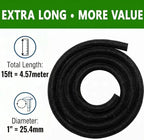 Cable Sleeve Split-Sleeving 15ft-1inch Cord Management Wire Protector, Wire Cover Heat Resistant Wiring Loom Harness Wire Organizer, Heavy Duty Auto Wrap Cord Protectors from Pets No Chew, Black - Image 4