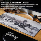 MPCO. Charge Gaming Desk Pad, 36" x 17" Duraglyde Non-Slip Fabric Desk Mat - Image 6