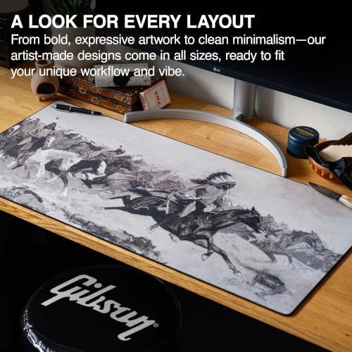 MPCO. Charge Gaming Desk Pad, 36" x 17" Duraglyde Non-Slip Fabric Desk Mat - Image 6