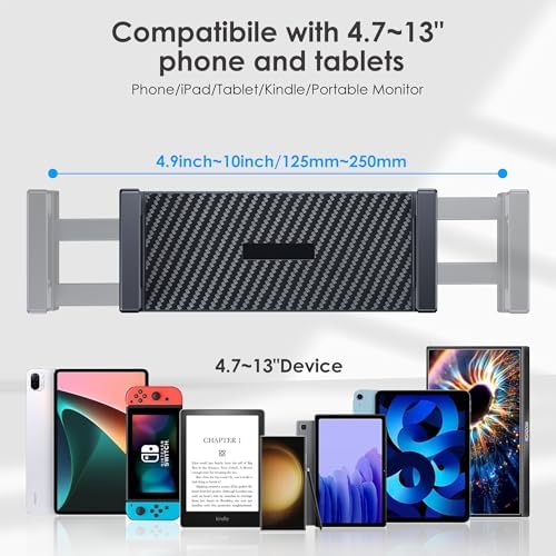 Tablet Stand for iPad, Aluminum Tablet Holder with Heavy Duty Base for Desk - Image 5