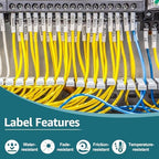 NineLeaf 5 Pack Compatible Labels Tape Replacement for Dymo 1805443 1 inch Black on White Heat Shrink Tube Labels 24mm x 1.5m for Wires and Cables Use in Rhino 6000 6500 Label Maker - Image 6
