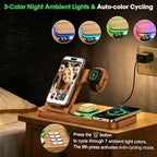 Dual Phone Foldable Wireless Charging Station for Apple, Couple&Family Use - Image 4