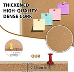 TooCust 24x36 Large Cork Board for Walls with Solid Wood Frame, Premium Double Sided Bulletin Board for Office & Home, Decorative Hanging Pin Notice Board, 1 Pack - Image 2