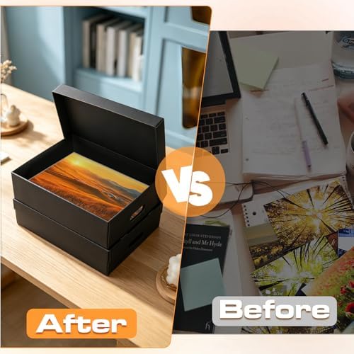 AOBOPLE 6 Pack Photo Storage Box,11" x 14" x 4" Archival Storage Box with Lids,Protective Storage Box for Photo,Pictures,11x14 Documents, Keepsakes and Jewelry Home and Office Organizer - Image 6