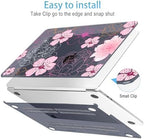 Mektron for 2026/2025/2024/2023 MacBook Air 15 INCH M5 A3448 /M4 A3241 /M3 A3114 /M2 A2941 Case, Printed Plastic Hard Shell Cover with 15.3" Liquid Retina Display Touch ID, Flowers Illustration - Image 5
