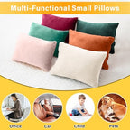 1 MIDDLE ONE 2 Pack Small Pillow, Memory Foam Mini Pillow 11 X 7 Inches for Travel, Sleeping, Nap and Neck, Knee, Lumbar Support, Tiny Cushion for Pet, Dogs (Off-White) - Image 5