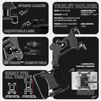 Tackform Tablet Holder for Microphone Stand - Pro Grade, Lightweight, Anti-Slip Mic Stand Mount Ideal for Musicians, Live Performers, Studio Recording | Compatible with iPad Mini/Air/Pro, Galaxy, More - Image 3