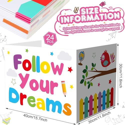 Honoson 24 Pcs Inspirational Privacy Folders for Students - Image 2