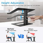 BoYata Laptop Stand, Height Adjustable Laptop Riser for 11-17" Laptops - Image 2