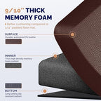 FEATOL Anti Fatigue Mat for Standing Desk & Kitchen Floor, 9/10 Extra Thick - Image 5