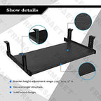 FRMSAET Office Product 20/24/30 inch Keyboard Drawer Tray(20 in, Black) - Image 2
