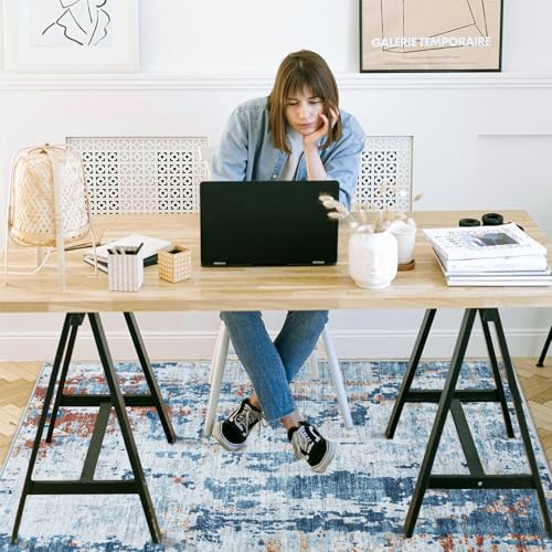 Office Chair Mat for Hardwood Floor, 72"x48" Easy Glide Computer Chair Mat Protector for Rolling Chair Under Desk Rug Nonslip Backing, Machine Wash - Image 7