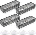 Tatuo Cord Organizer for Drawer Desktop, Gray, 4 Pack by Tatuo