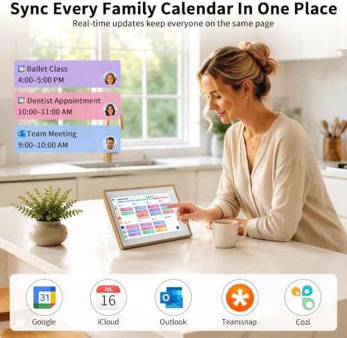 Digital Calendar 10.1" Smart Family Planner Electronic Touch Screen - Image 3