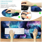 LIMKRIAN Galaxy Mouse Pad Large Desk Matt for Desktop, 4 in1 XXL Mousepad - Image 6
