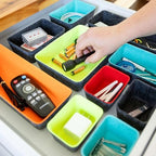 Three by Three Seattle Recycled Felt Storage Bins, Set of 10 (Multicolor) - Image 3