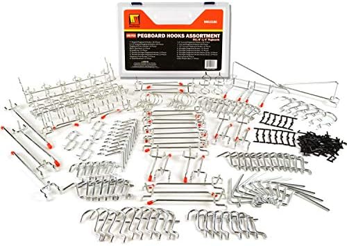 Wellmax 188 Pcs Pegboard Hooks & Accessories, Heavy Duty for Garage & Shop by Wellmax