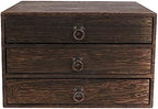 Cabilock Wooden Storage Drawers Desktop Organizer Box Desk Caddy Desktop Drawers for Home Office by cabilock