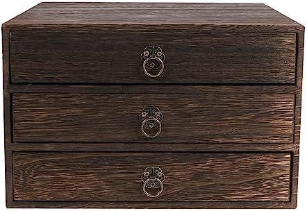 Cabilock Wooden Storage Drawers Desktop Organizer Box Desk Caddy Desktop Drawers for Home Office by cabilock