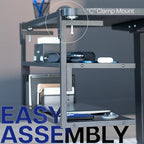 VIVO Black Clamp-on 30 inch 2-Tier Desk Shelf, STAND-SHELF30C - Image 6