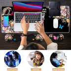 Ergonomic Keyboard Wrist Rest & Mouse Pad Wrist Rest Set, Butterfly Quote Bible Verse Philippians 4-13 Large XXL Gaming Desk Mat 31.5"x 11.8" with Non-Slip Base, Memory Foam for Home Office Study Game - Image 7