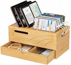 Homde Office Charging Station Organizer: 2 Layer Charger Holder (Natural) by Homde